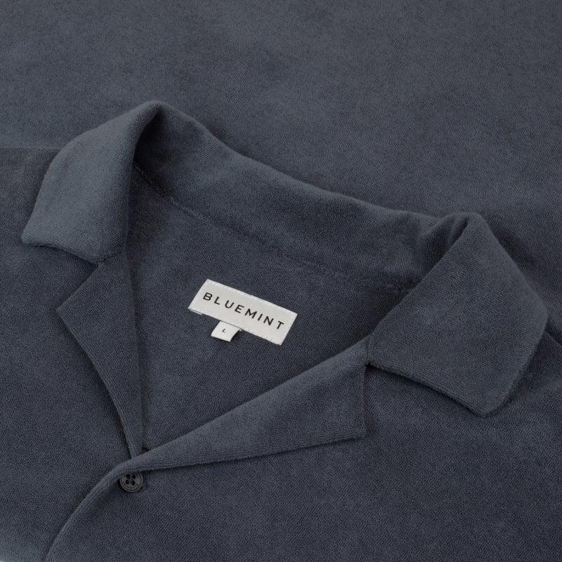Bluemint MARS TOWELLING MIDNIGHT Towelling Camp-Collar Shirt