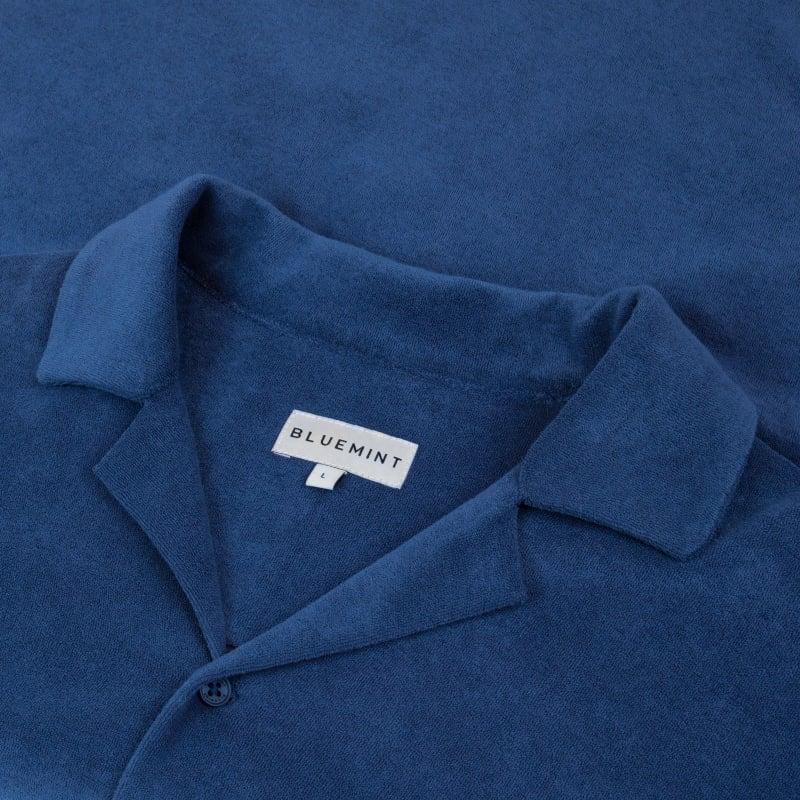 Bluemint MARS TOWELLING STEEL Towelling Camp-Collar Shirt