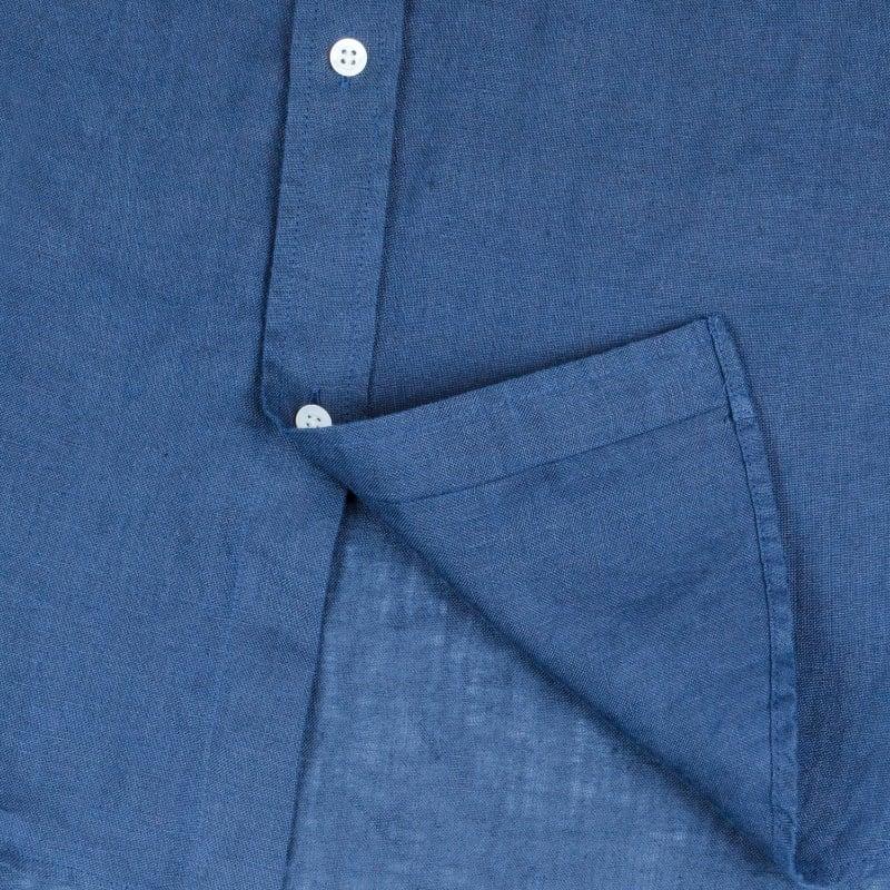 Bluemint MARTIN LAGOON BLUE Classic Linen Long Sleeve Shirt