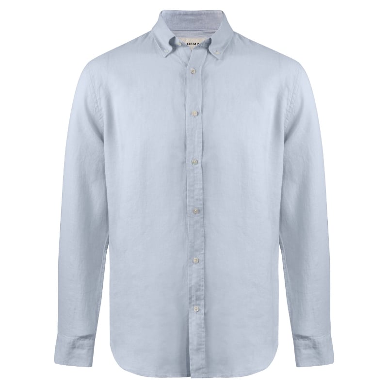 bluemint MARTIN LIGHT SKY Classic Linen Long Sleeve Shirt