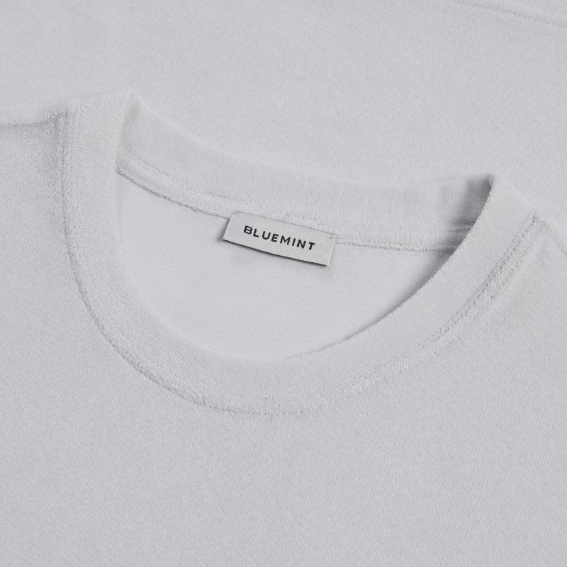 Bluemint MARVIN GLACIER GREY Crew Neck Towelling T-Shirt