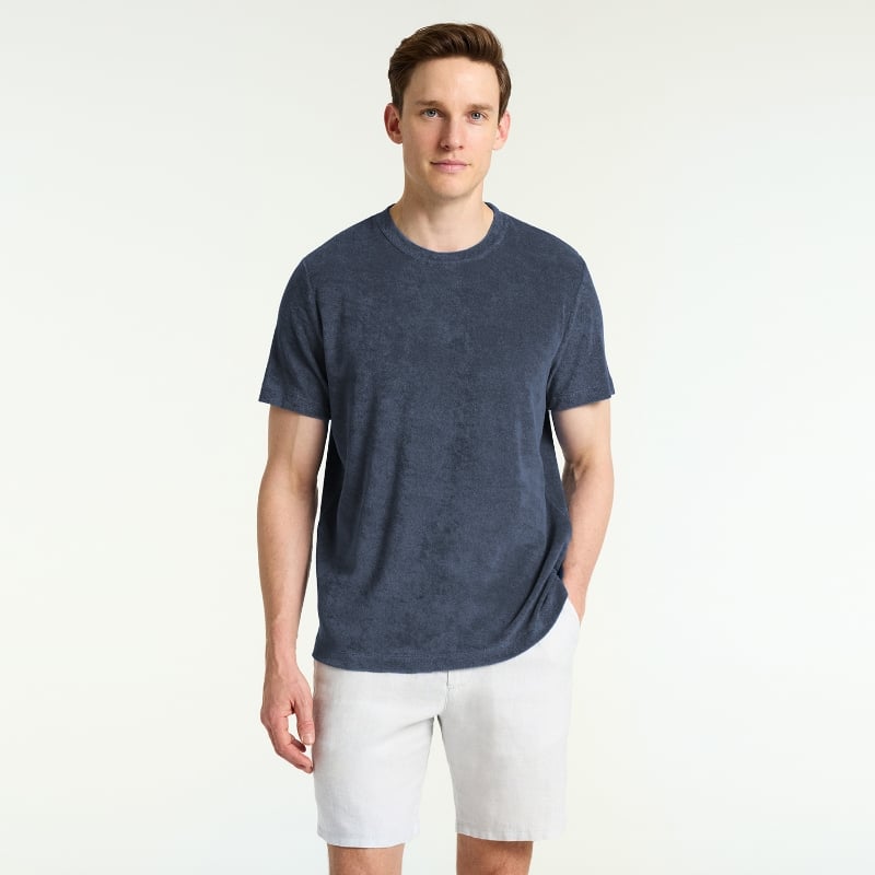 Bluemint MARVIN MIDNIGHT Crew Neck Towelling T-Shirt