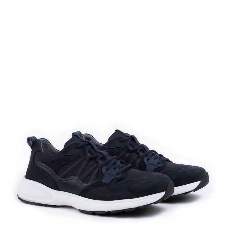 Bluemint MATT DARK NAVY Premium Leather & Water-Repellent Sneakers
