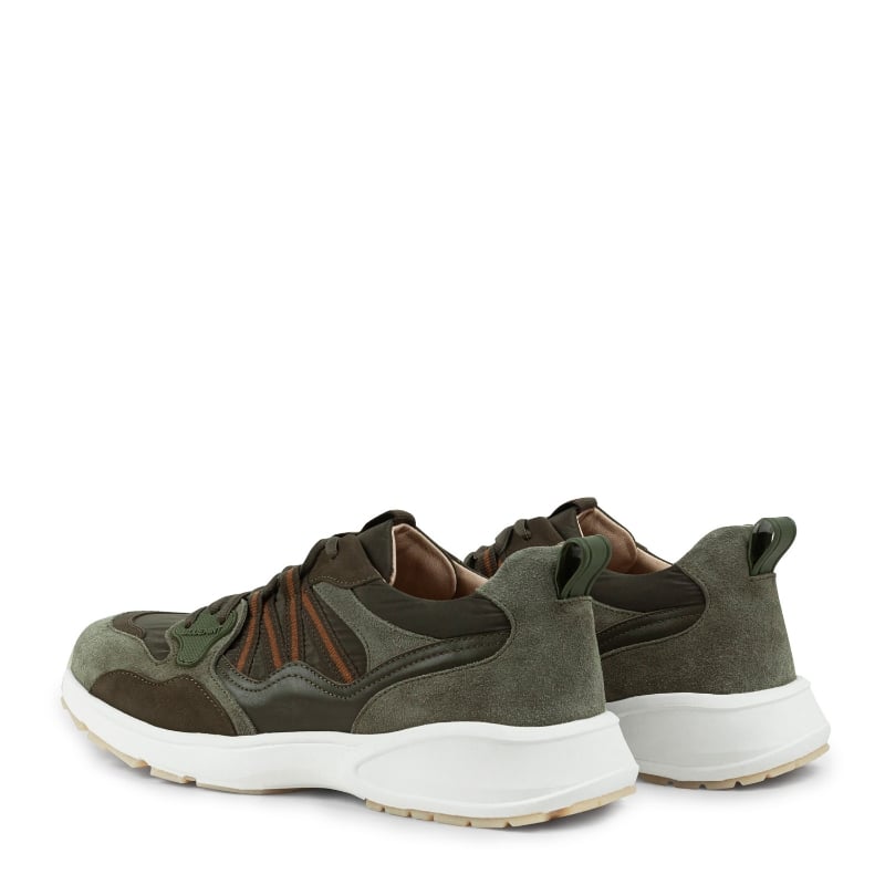 Bluemint MATT KHAKI Premium Leather & Water-Repellent Sneakers