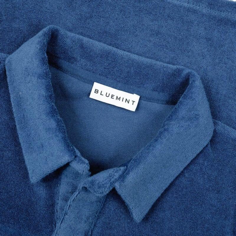 Bluemint OLLIE LAGOON BLUE Kids Towelling Polo Shirt