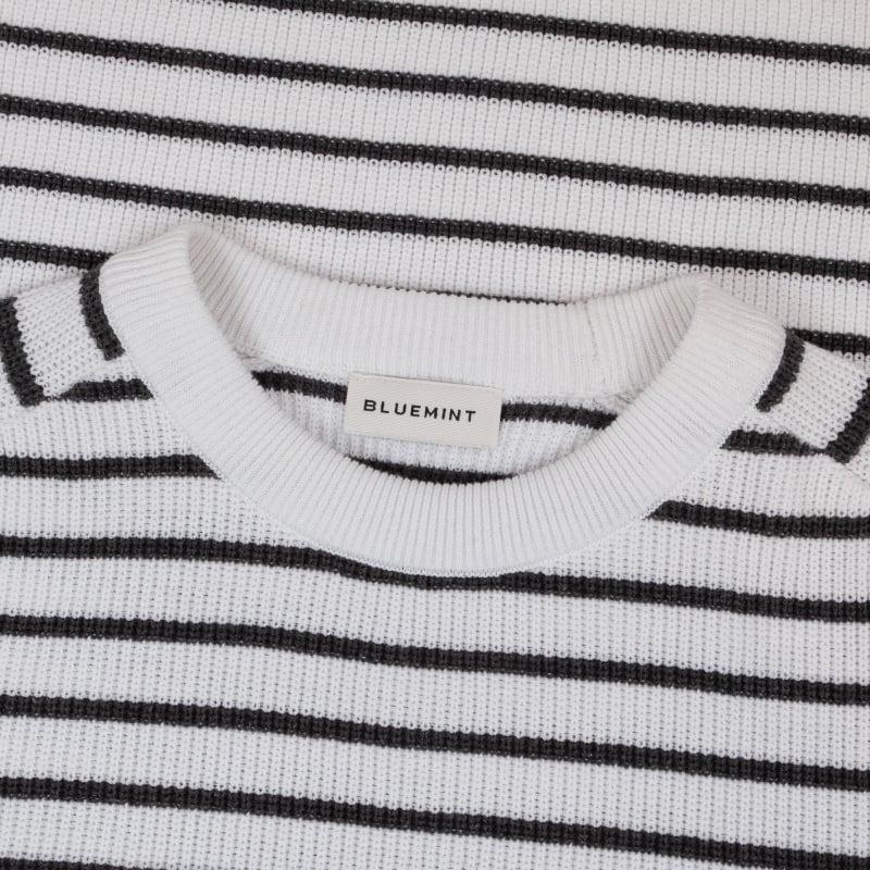 Bluemint PARMA ANTHRACITE STRIPEY Striped Cotton Melange Sweater