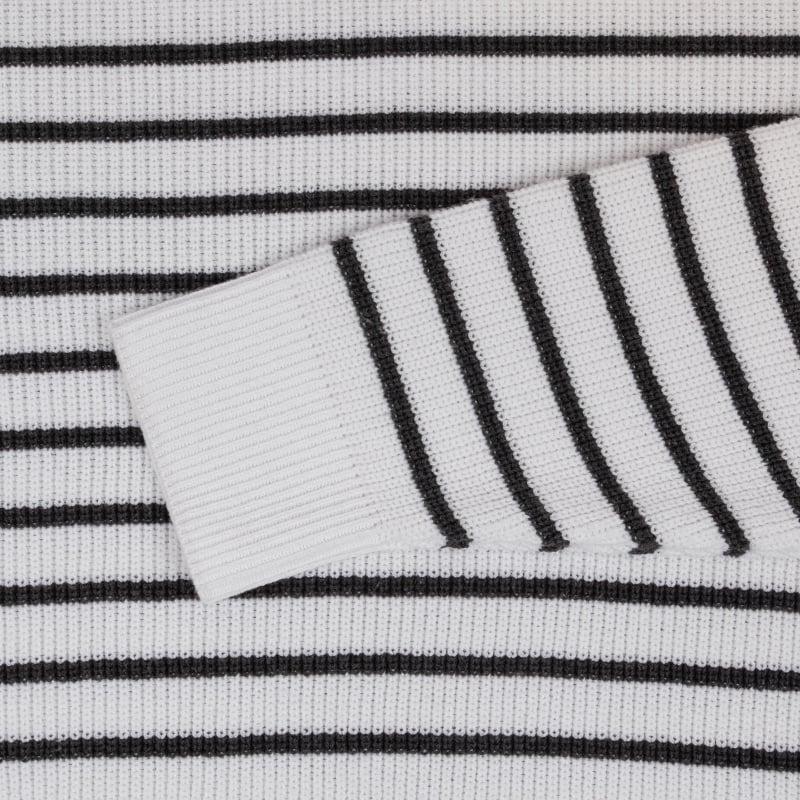 Bluemint PARMA ANTHRACITE STRIPEY Striped Cotton Melange Sweater