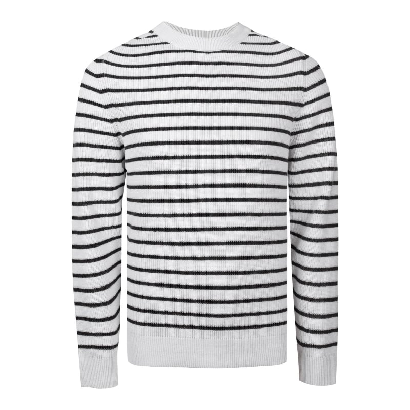 bluemint PARMA ANTHRACITE STRIPEY Striped Cotton Melange Sweater