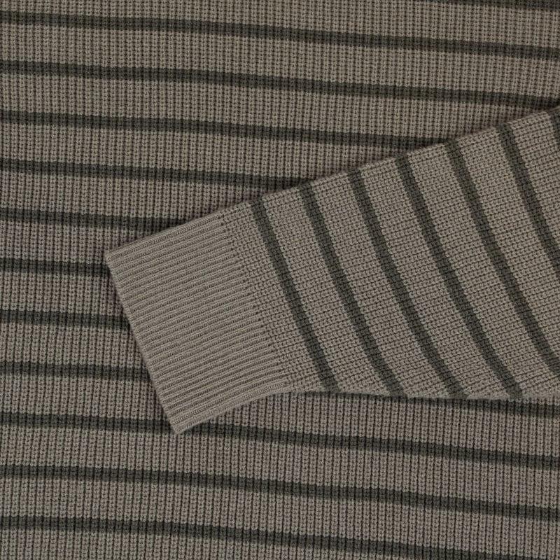 Bluemint PARMA MOCHA STRIPEY Striped Cotton Melange Sweater