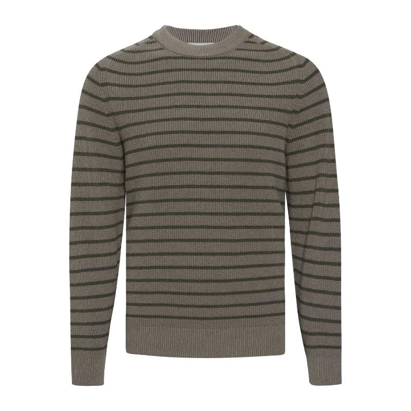 bluemint PARMA MOCHA STRIPEY Striped Cotton Melange Sweater