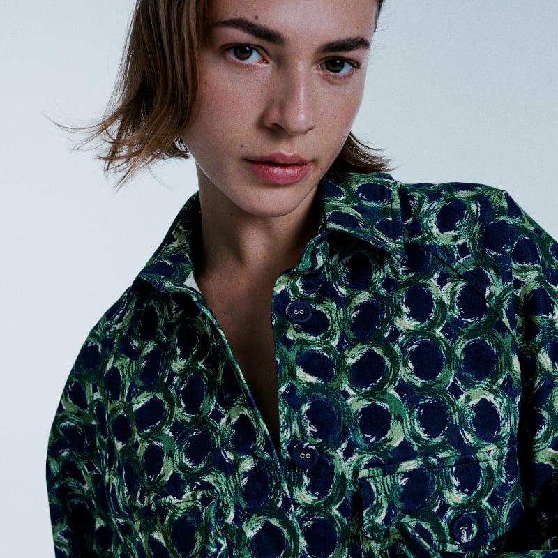 Bluemint PEARL ENDLESS FOREST Garment Dyed Overshirt