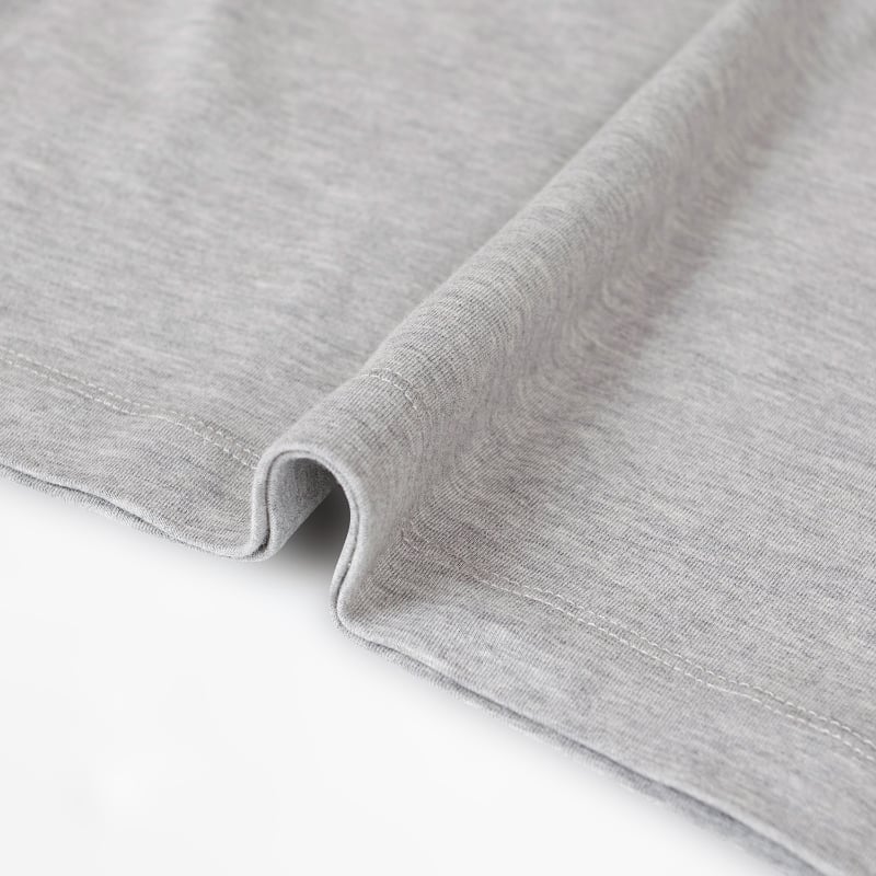 Bluemint PERCIE GREY MELANGE Cotton-Blend V-Neck T-Shirt