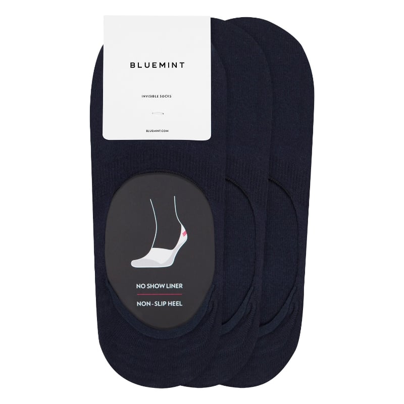 bluemint PI 3 PACK DARK NAVY Three Pack No Show Socks