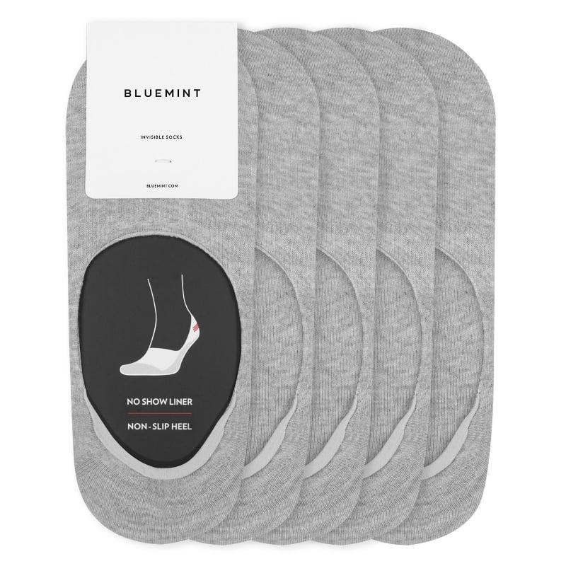 bluemint PI 5 PACK GREY MELANGE Five Pack No Show Socks