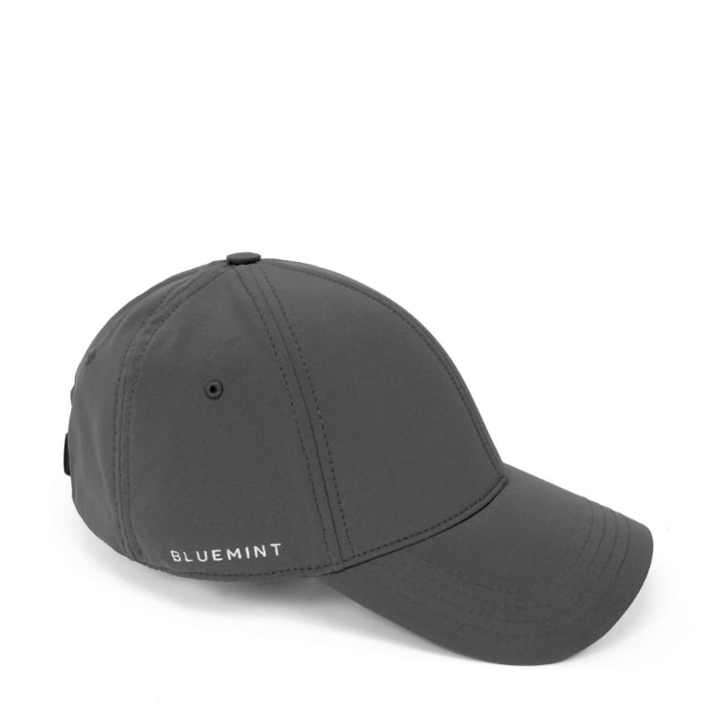 bluemint REX TECH DARK GREY Techno Fabric Logo Embroidered Baseball Cap