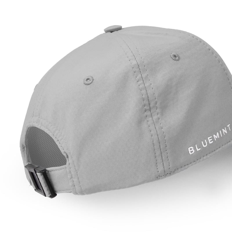 Bluemint REX TECH SILVER Techno Fabric Logo Embroidered Baseball Cap