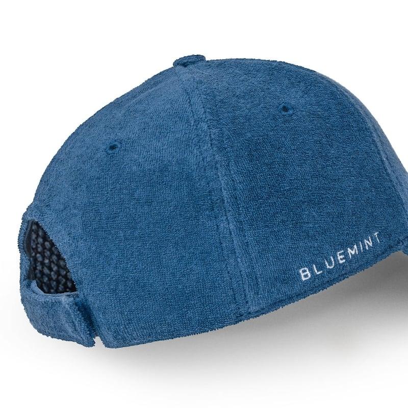 Bluemint REX TERRY CORAL BLUE Towelling Logo Embroidered Baseball Cap