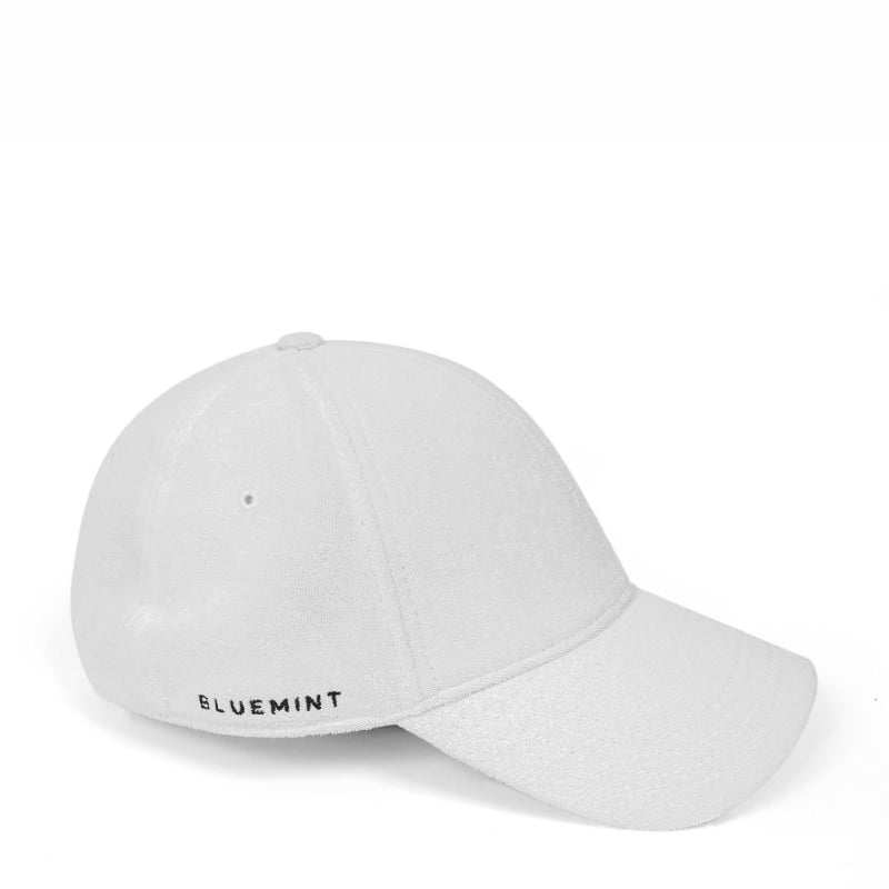 bluemint REX TERRY WHITE Towelling Logo Embroidered Baseball Cap