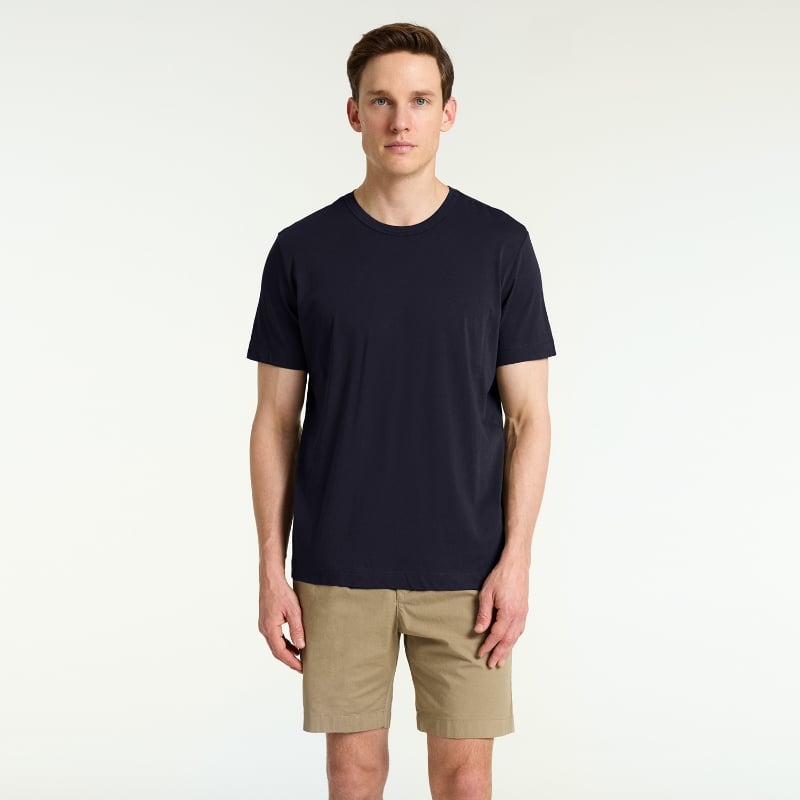 Bluemint RICCI BRUSHED DARK NAVY Brushed Pima Cotton T-Shirt