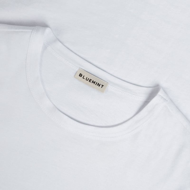 Bluemint RICCI BRUSHED WHITE Brushed Pima Cotton T-Shirt