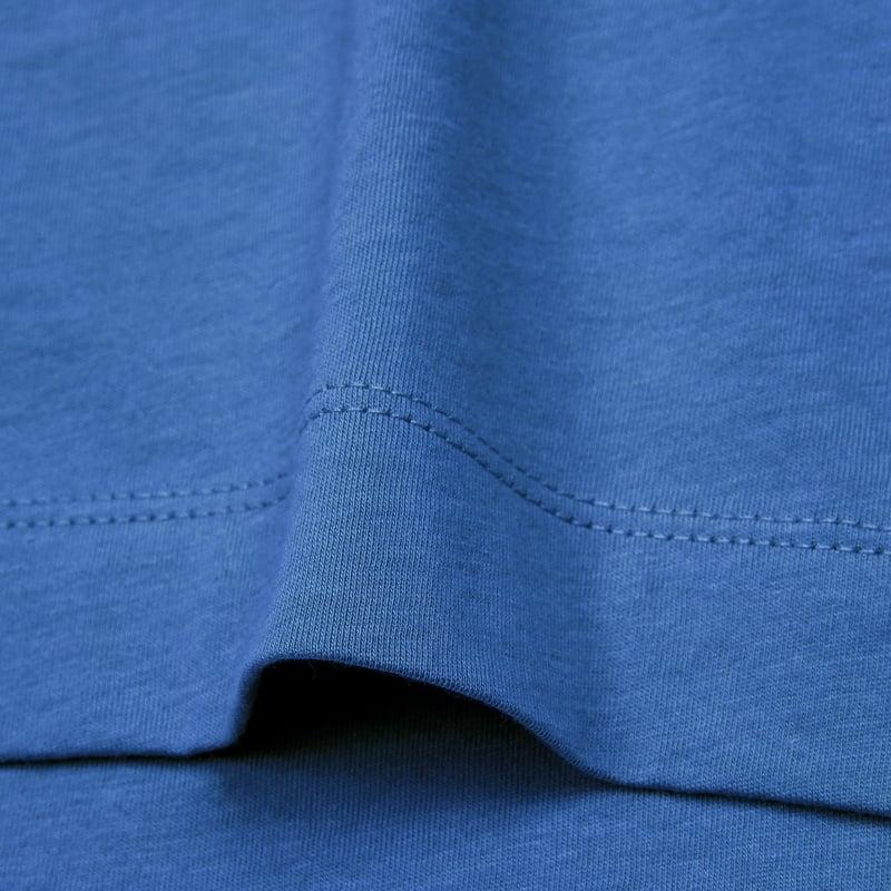 Bluemint RICCI LAGOON BLUE Crew Neck Pima Cotton T-Shirt