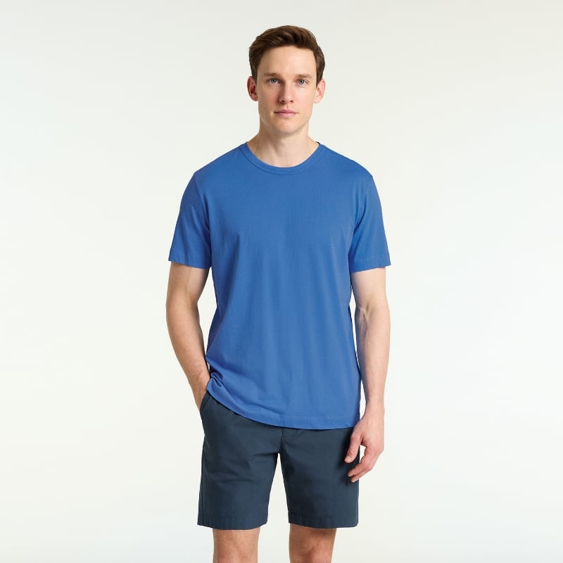 Bluemint RICCI LAGOON BLUE Crew Neck Pima Cotton T-Shirt