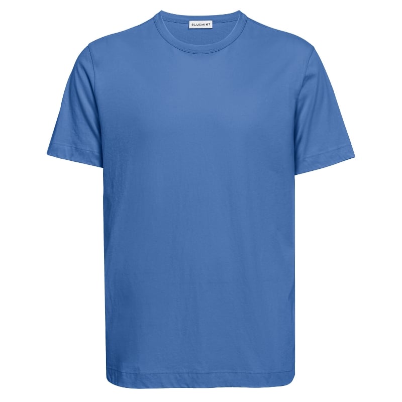 bluemint RICCI LAGOON BLUE Crew Neck Pima Cotton T-Shirt