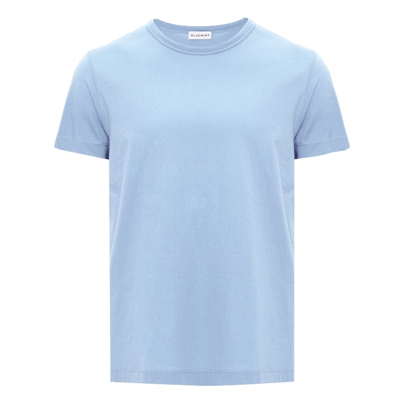 bluemint RICCI SKY BLUE Crew Neck Pima Cotton T-Shirt