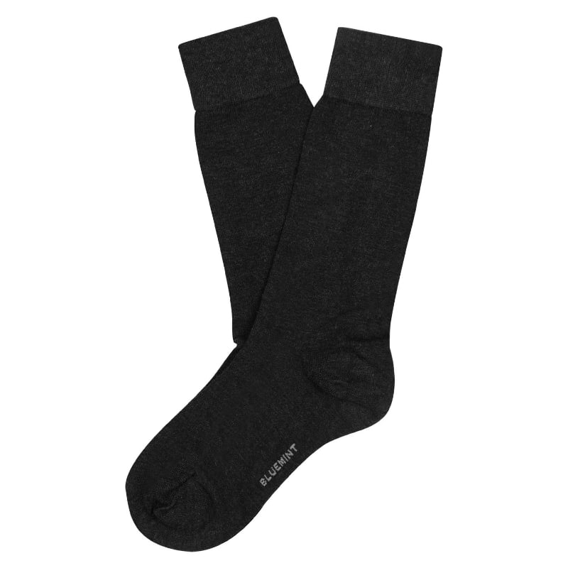 Bluemint ROY 3 PACK ANTHRACITE MELANGE Stretch-Bamboo Blend Socks