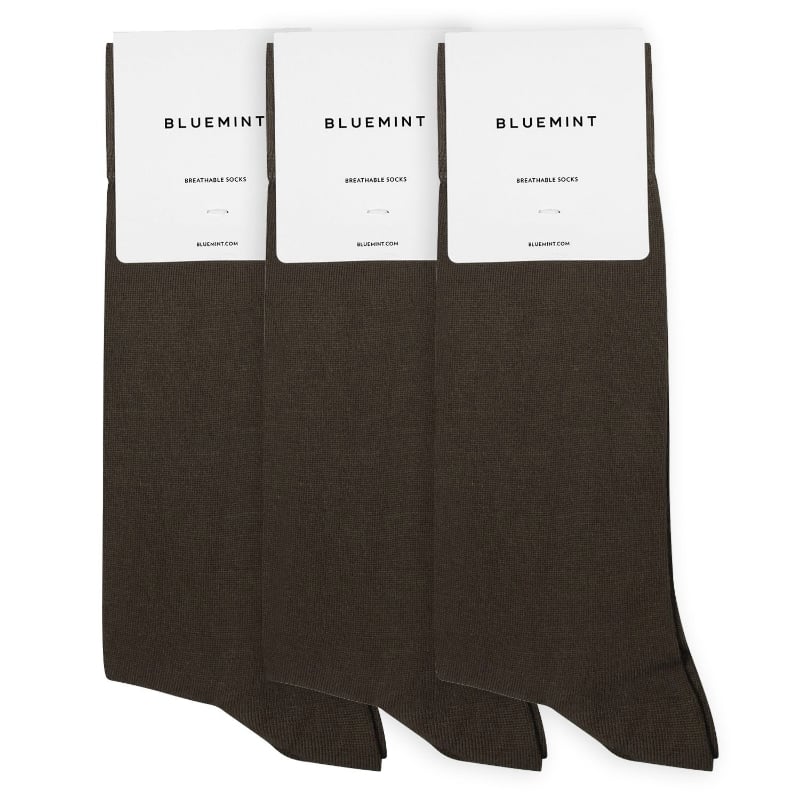 bluemint ROY 3 PACK OLIVE Stretch-Bamboo Blend Socks