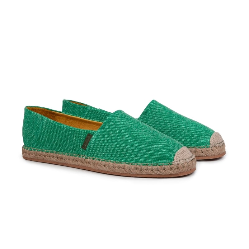 Bluemint SALVADOR GREEN Lightweight Canvas Espadrille