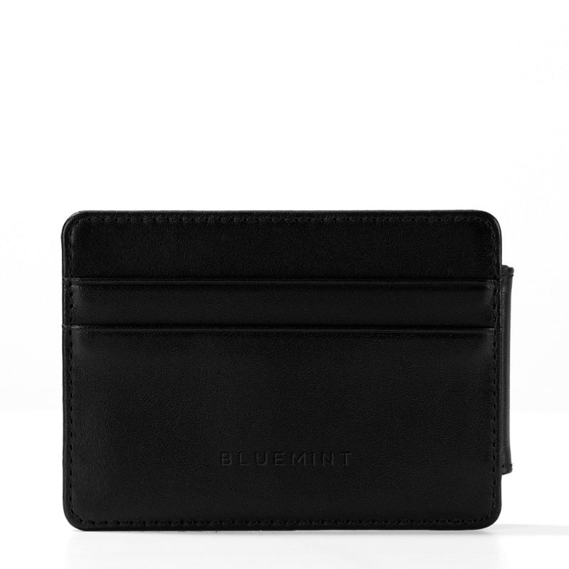 bluemint STANLEY BLACK Leather Wallet with Money Clip