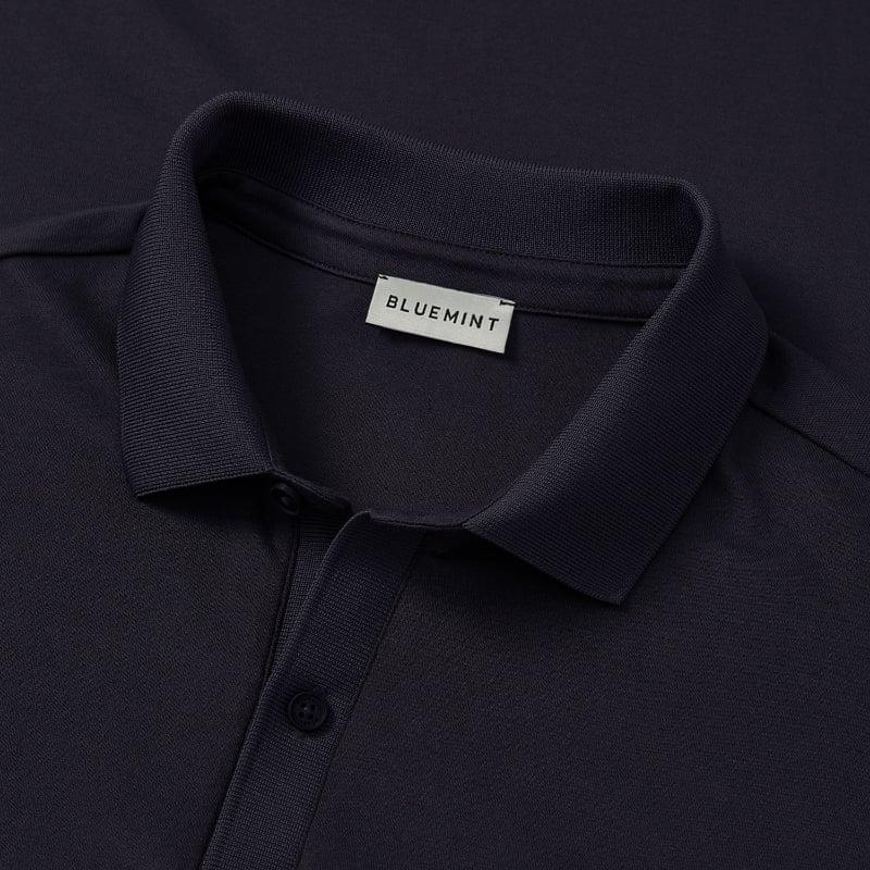 Bluemint SYDNEY DARK NAVY Lightweight Ribbed Polo Shirt
