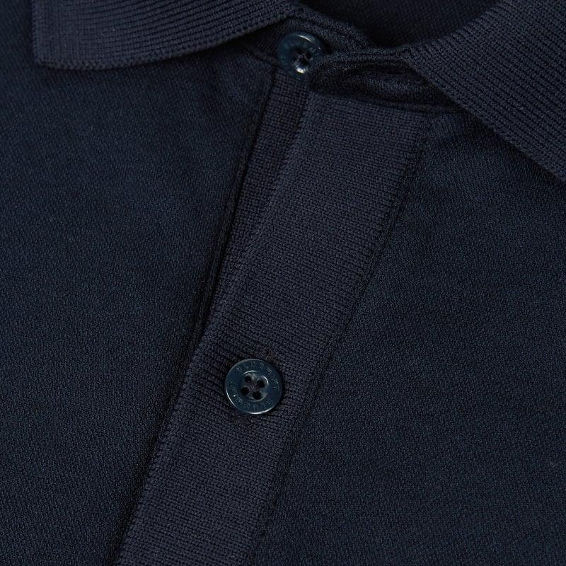 Bluemint SYDNEY DARK NAVY Lightweight Ribbed Polo Shirt