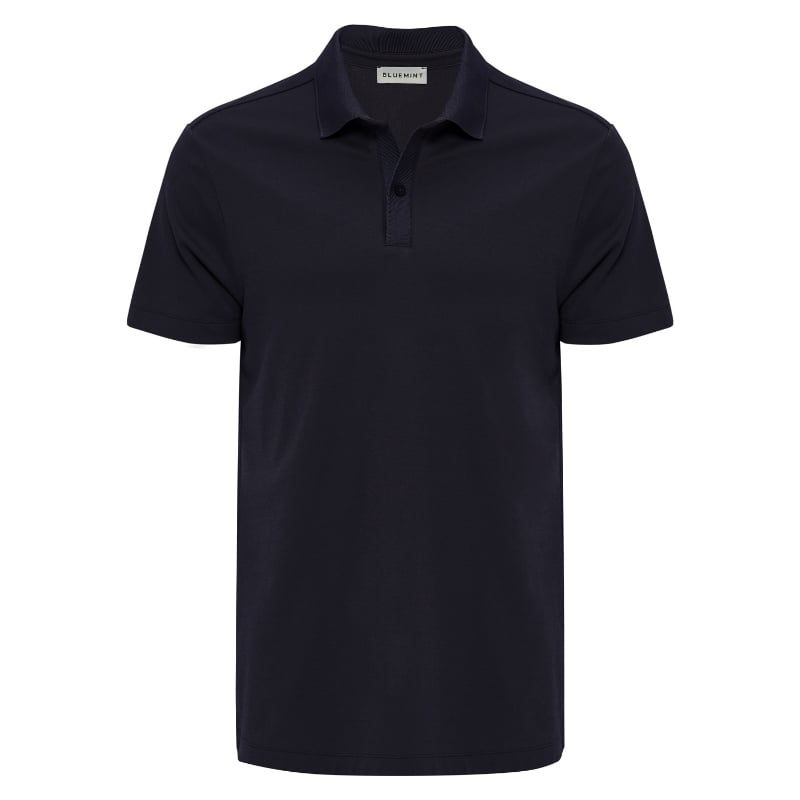 bluemint SYDNEY DARK NAVY Lightweight Ribbed Polo Shirt