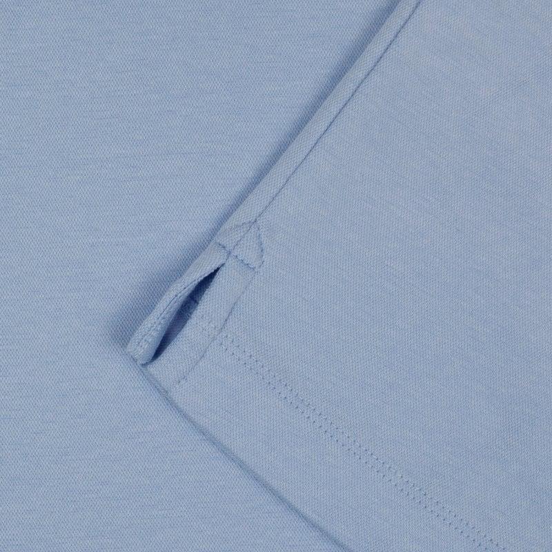 Bluemint SYDNEY SKY BLUE Lightweight Ribbed Polo Shirt