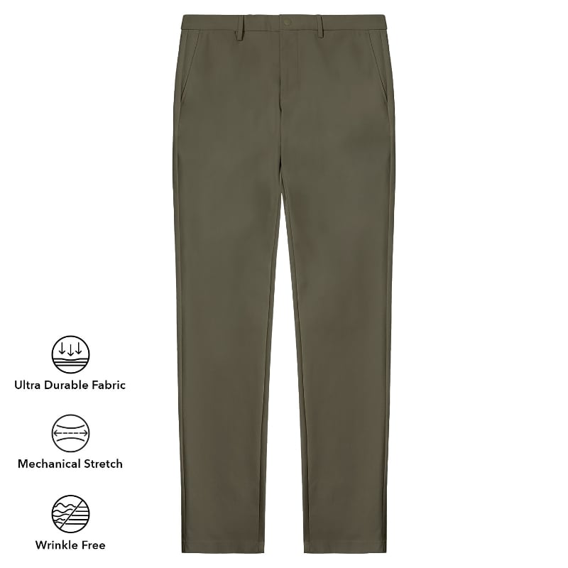 bluemint THOMAS IN ALL DAY TECH OLIVE Ultimate Tech Trousers