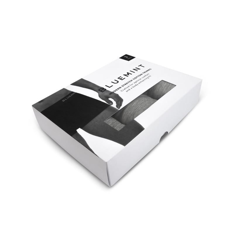 Bluemint TOM 3 PACK GREY MELANGE Stretch-Cotton Boxer Briefs