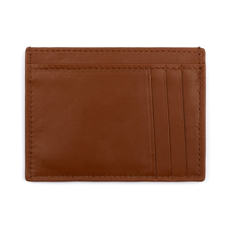 Bluemint VINCE BROWN Logo-Debossed Leather Cardholder