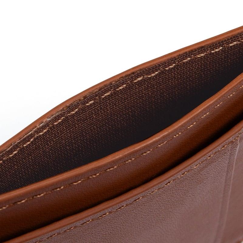 Bluemint VINCE BROWN Logo-Debossed Leather Cardholder