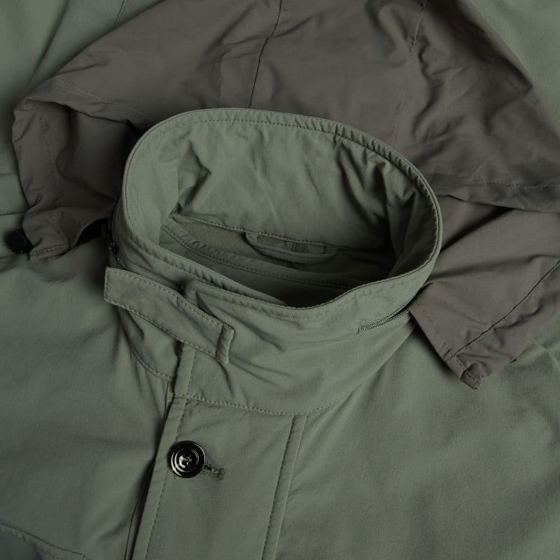Bluemint WALKER OLIVE Water-Repellent Field Jacket With Detachable Vest