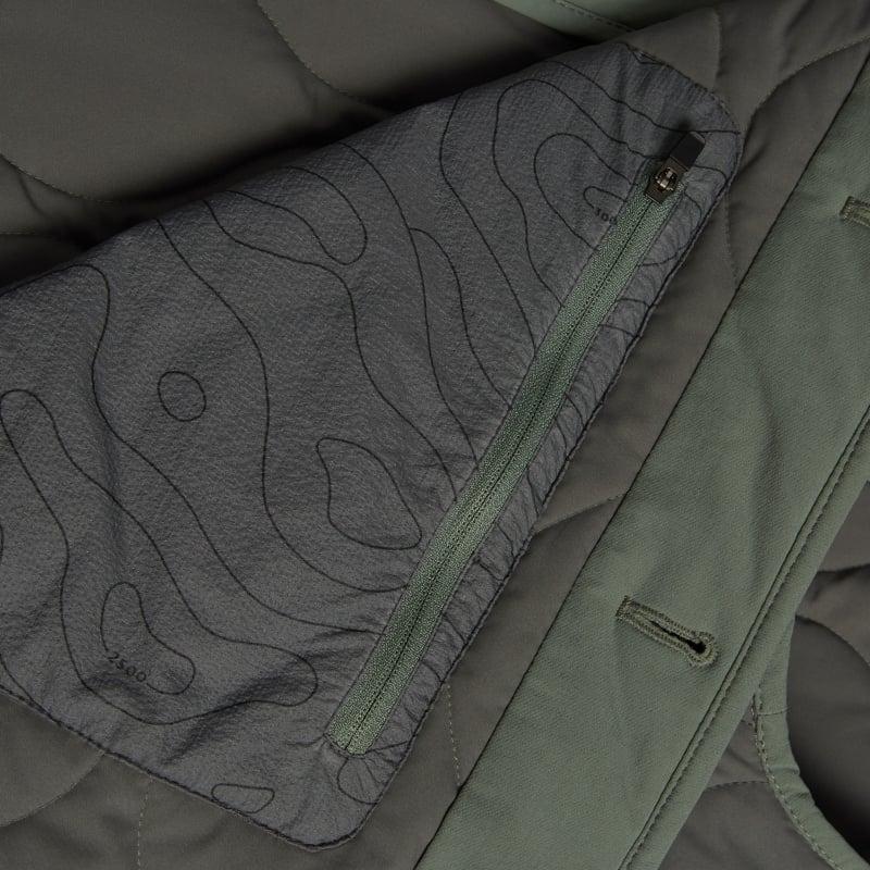 Bluemint WALKER OLIVE Water-Repellent Field Jacket With Detachable Vest