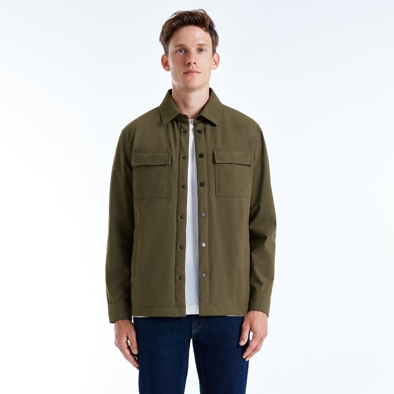 Bluemint WILL KHAKI Padded Water-Repellent Shirt Jacket
