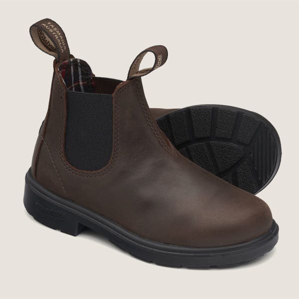 Blundstone Kids' Series Chelsea Boots - Antique Brown