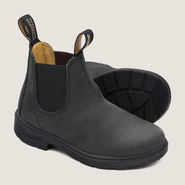 Blundstone Kids' Series Chelsea Boots - Rustic Black