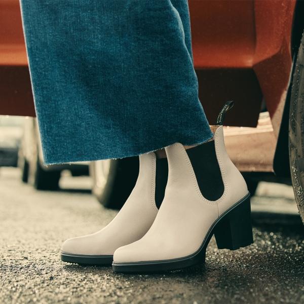 Blundstone Women's Series High Heeled Boots - Pearl