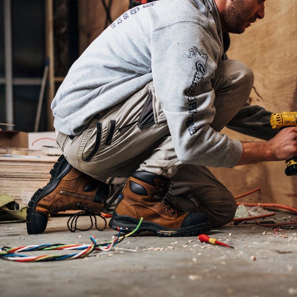 Blundstone Work Series Zip Up Boots - Saddle Brown