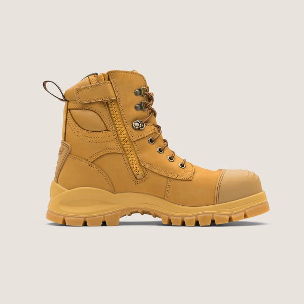 Blundstone Work Series Zip Up Boots - Wheat