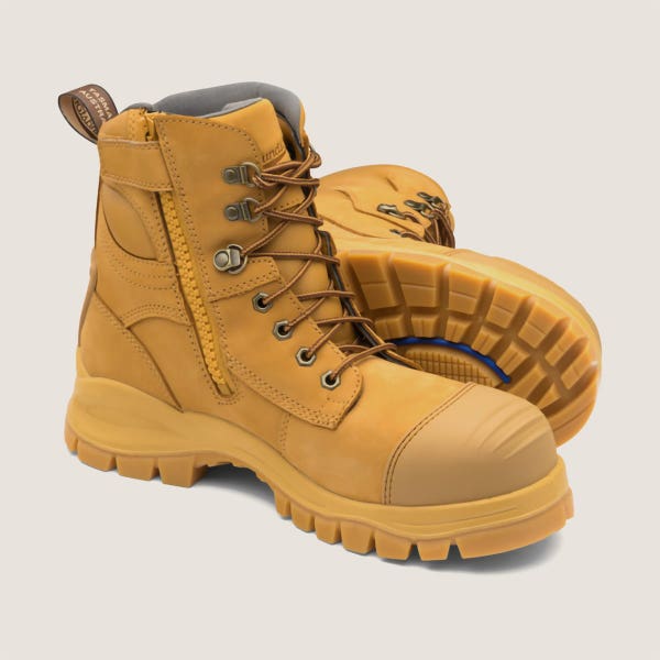 blundstone Work Series Zip Up Boots - Wheat