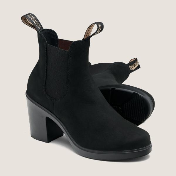 Blundstone Women's Series High Heeled Boots - Black Nubuck